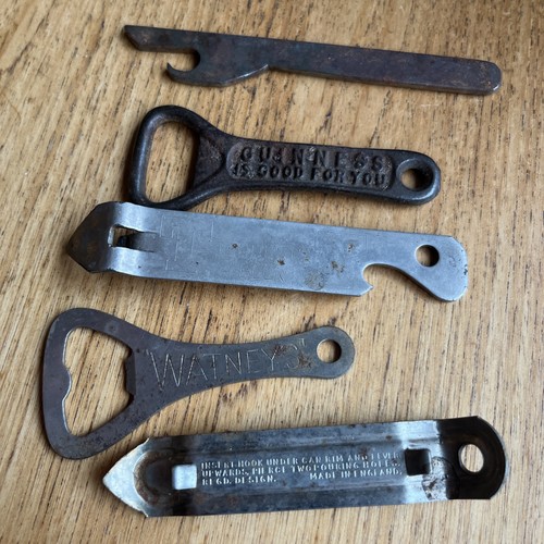 Vintage metal bottle openers - bottle,