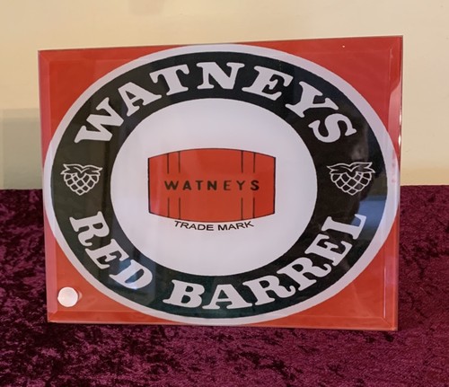 Watney red barrel stand - watney’s,