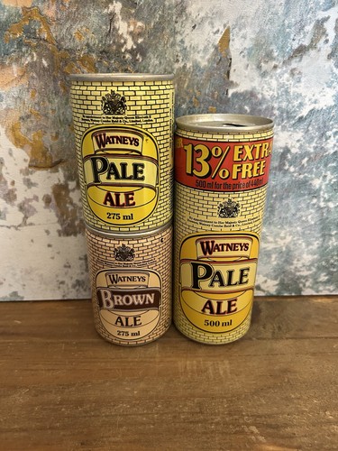 Vintage watneys ale cans empty - ale,