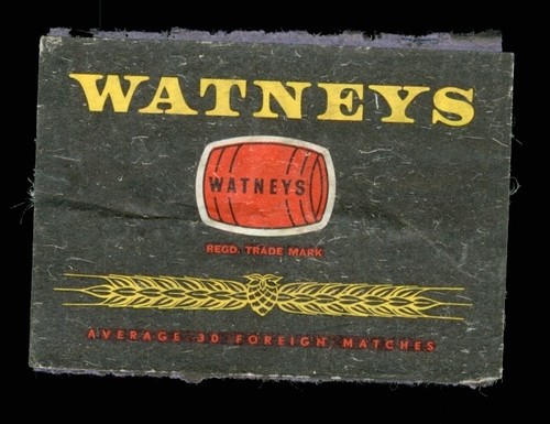 Matchbox label brewery - label, watneys