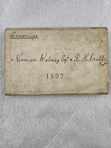 1892 bank england vellum - bank, of