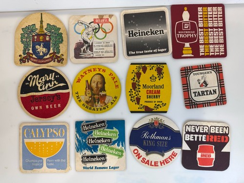Vintage beer mats - beer, 50s