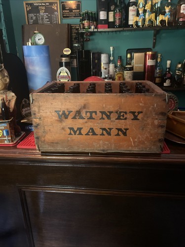 Watney mann wooden crate and - watney,