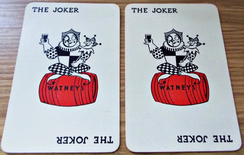 Watneys red barrel jokers - watneys, pair